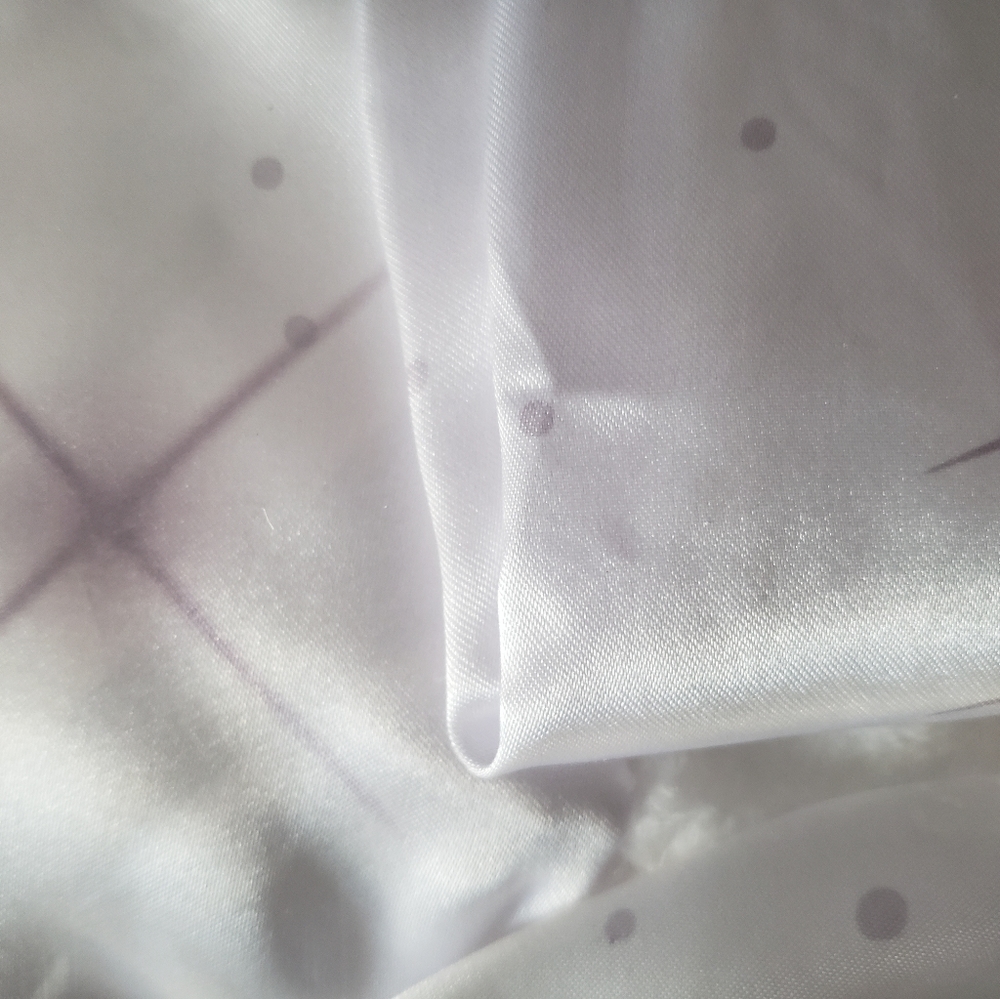 RARE Younique fuzzy plush soft blanket throw NEW Starlight satin Trim White - Picture 2 of 3